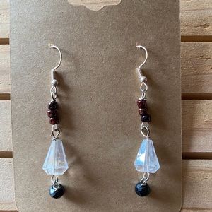 Handmade Crystal Drop Earrings